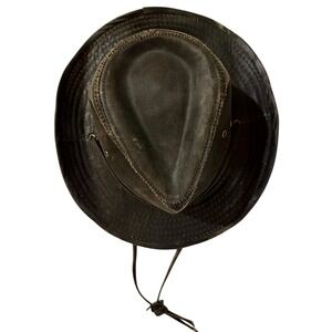 Conner Men's Weathered Cotton Outback Hat with Shapeable Brim‎ & Chin Cord